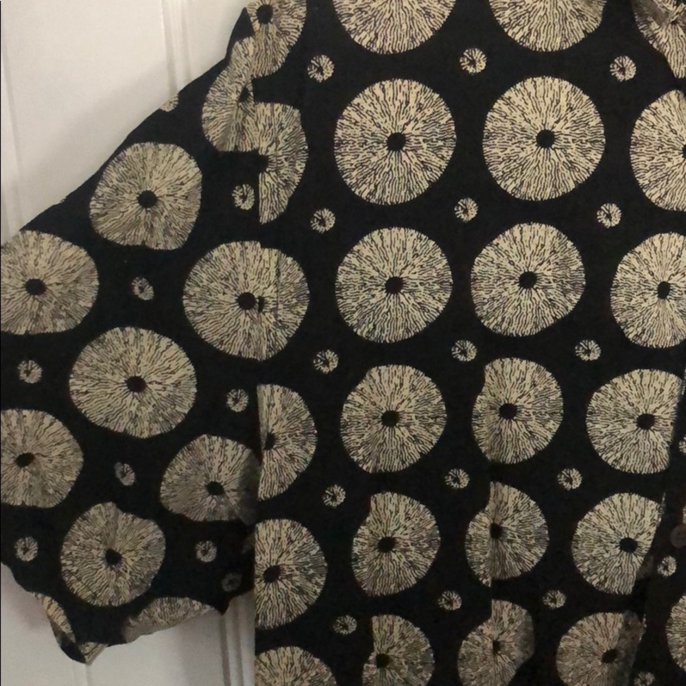 Raga Man sea graphic button up